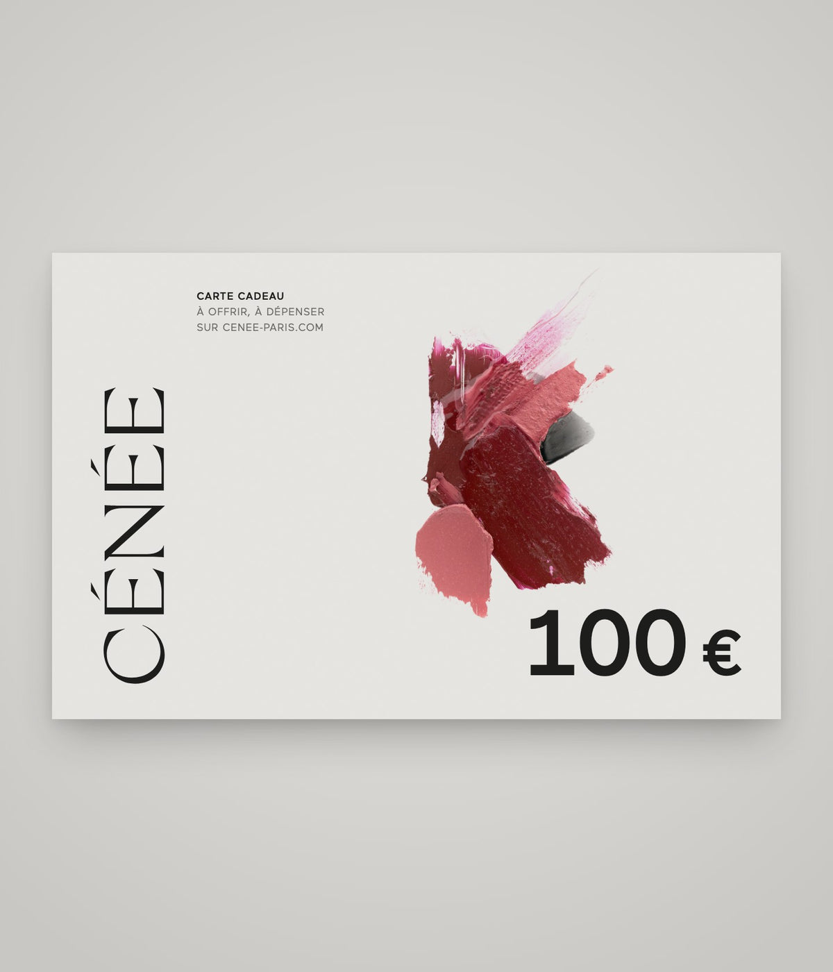 La carte cadeau CÉNÉE de 100 €