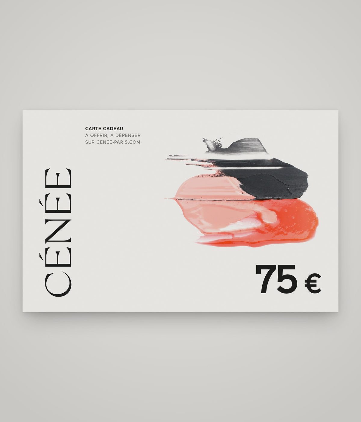La carte cadeau CÉNÉE de 75 €